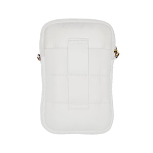 LIVING LIBATIONS Super Sling Puffer Traveller with EMF Shield wisteria white