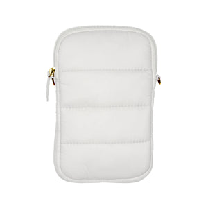 LIVING LIBATIONS Super Sling Puffer Traveller with EMF Shield wisteria white
