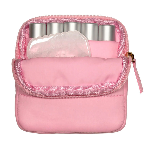 LIVING LIBATIONS The Perfect Puffer Pocket primrose pink