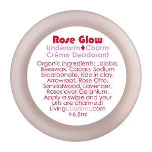 LIVING LIBATIONS Underarm Charm Creme Deodorant Rose Glow 6ml