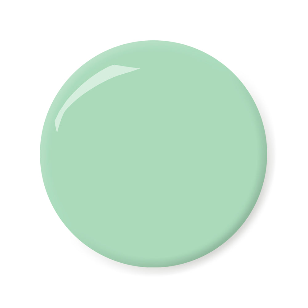 London Grace Agnes Nail Polish in mint green pistachio hue, vegan, cruelty-free, and eco-friendly with a glossy, long-lasting finish.
