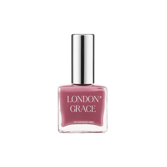 London Grace Aran Nail Polish, a universally flattering rich hue, vegan, cruelty-free, and eco-friendly with a glossy, long-lasting finish.