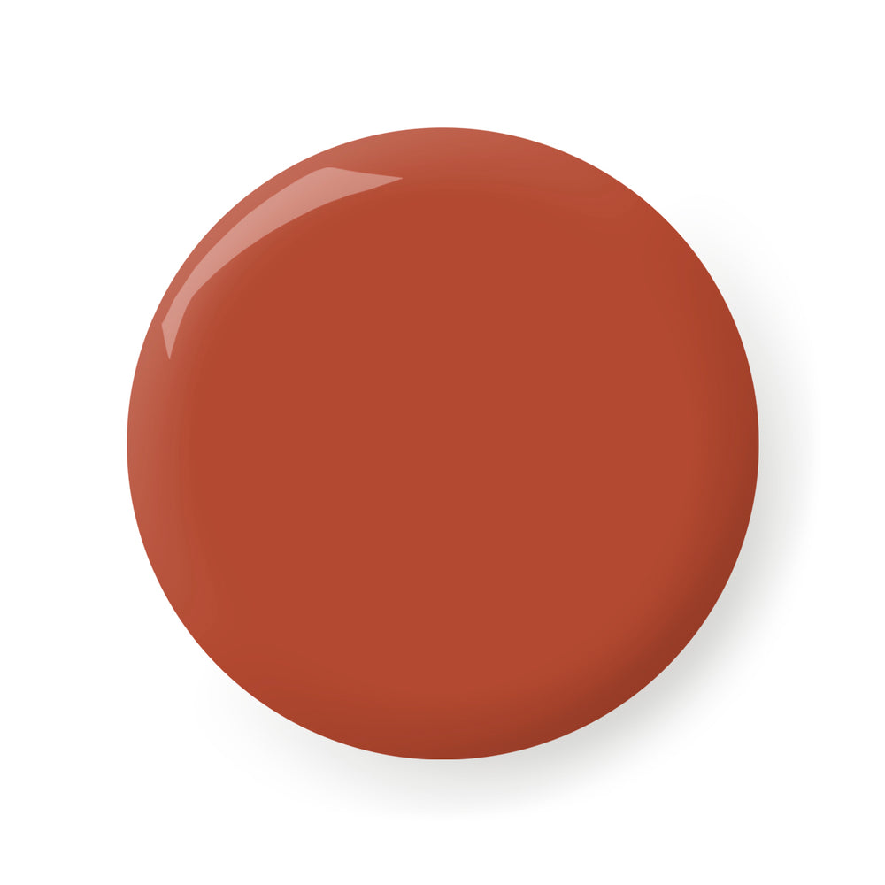 London Grace Arlo Nail Polish, a burnt orange shade inspired by autumn leaves, vegan, cruelty-free, and eco-friendly with a glossy, long-lasting finish.