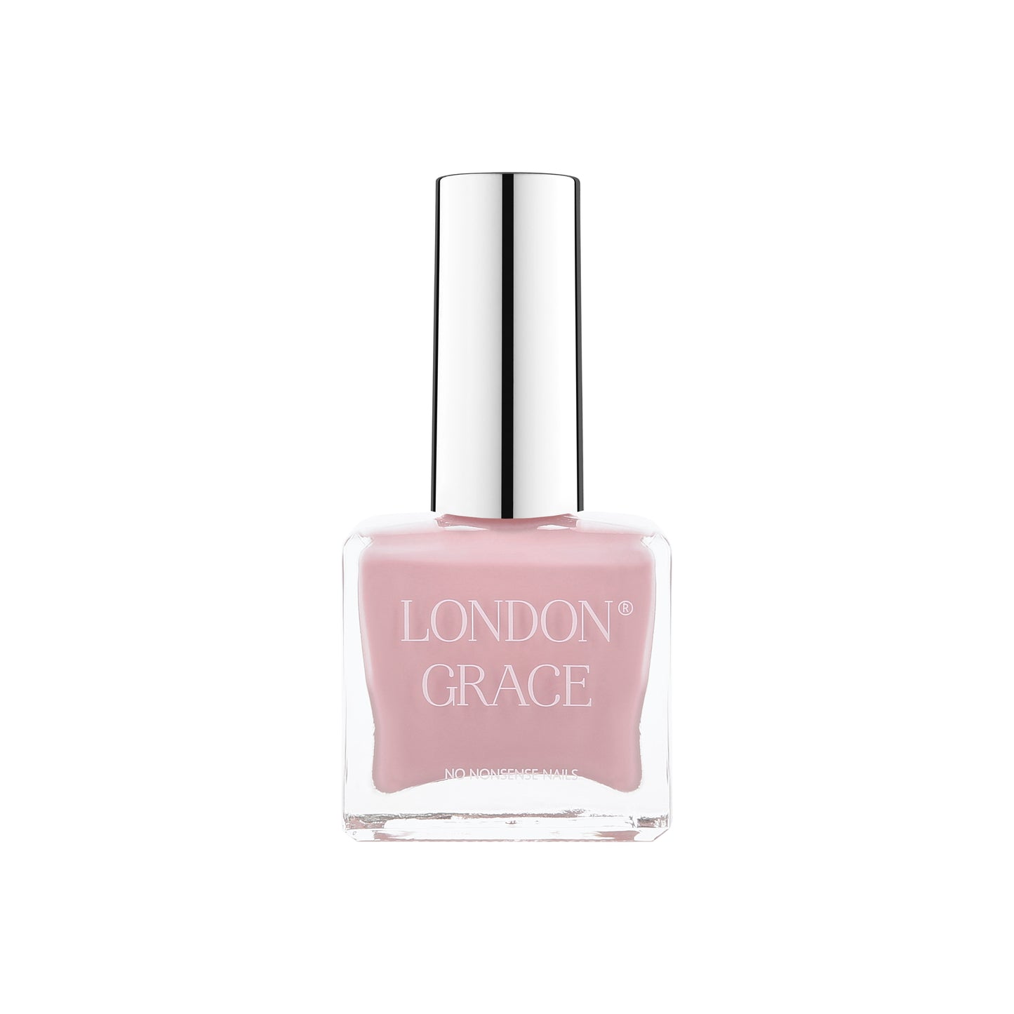 London Grace Blossom Nail Polish in a soft, natural pink shade, offering a delicate, floral-inspired finish with vegan and cruelty-free ingredients.