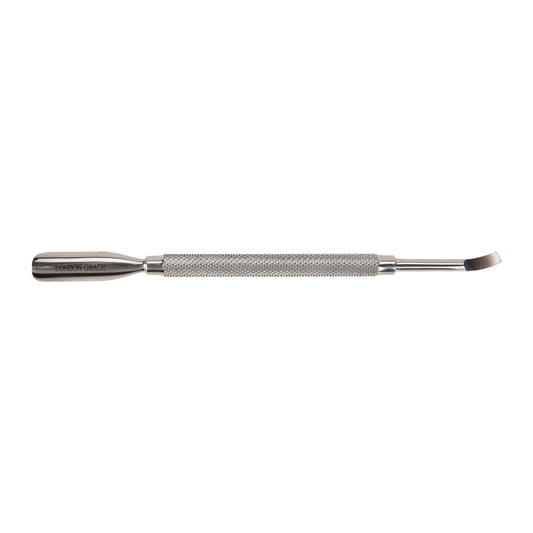 London Grace Cuticle Pusher with ergonomic grip and dual-ended design for neat and well-groomed nails.