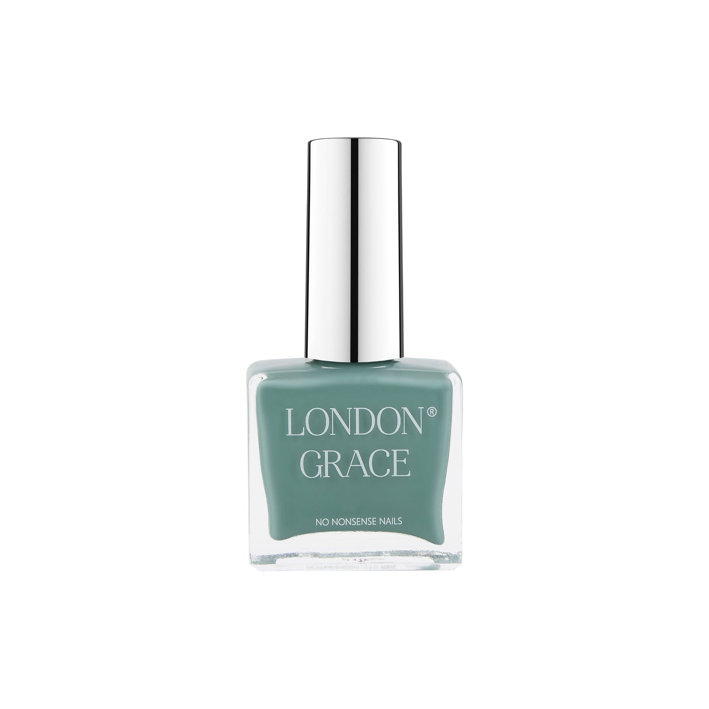 Sage green nail polish bottle — London Grace Fern.