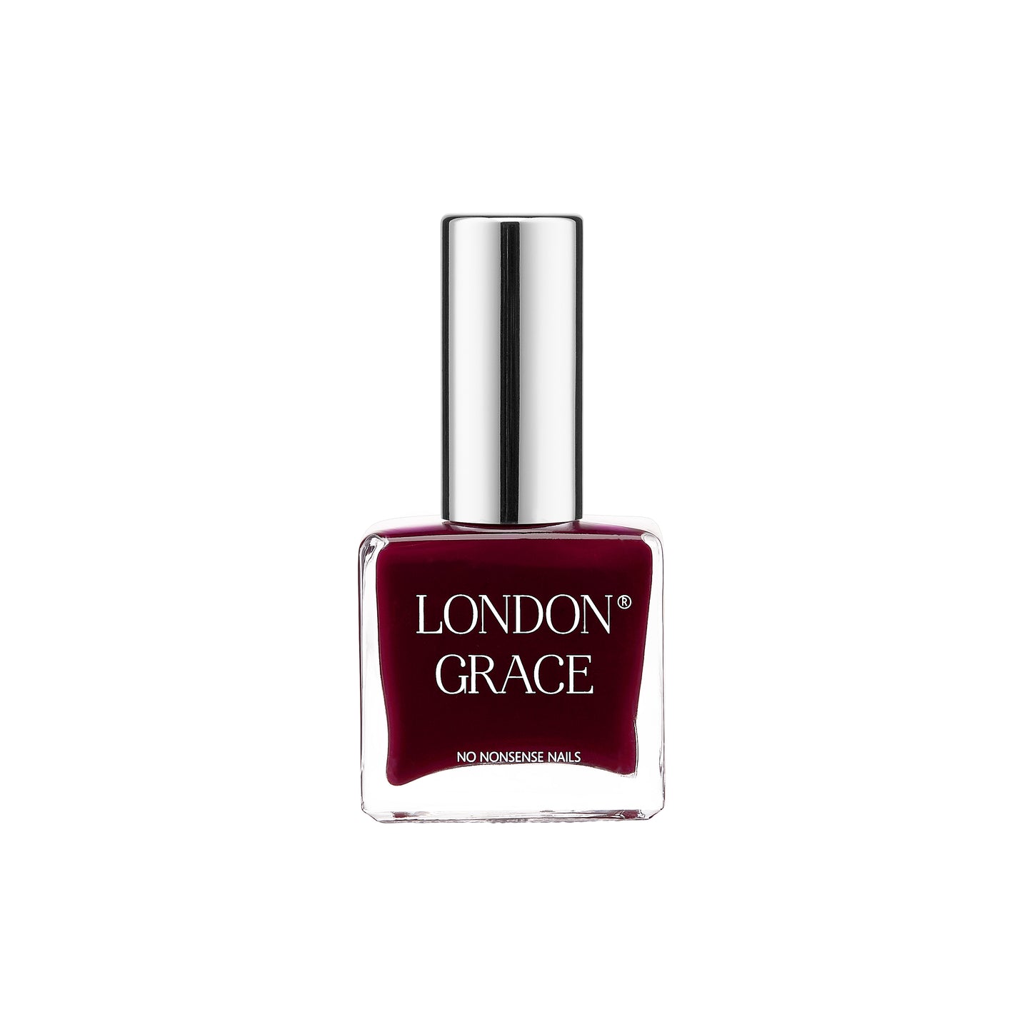 Holly Nail Polish by London Grace – deep maroon shade, ideal for wintery, elegant manicures.