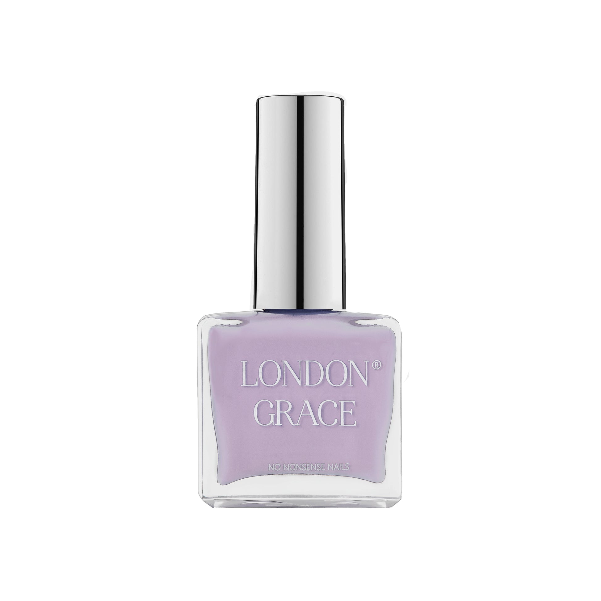 London Grace Lexi Nail Polish – pastel lilac, vegan, cruelty-free, and long-wearing.