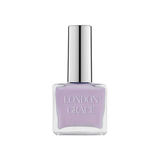 London Grace Lexi Nail Polish – pastel lilac, vegan, cruelty-free, and long-wearing.