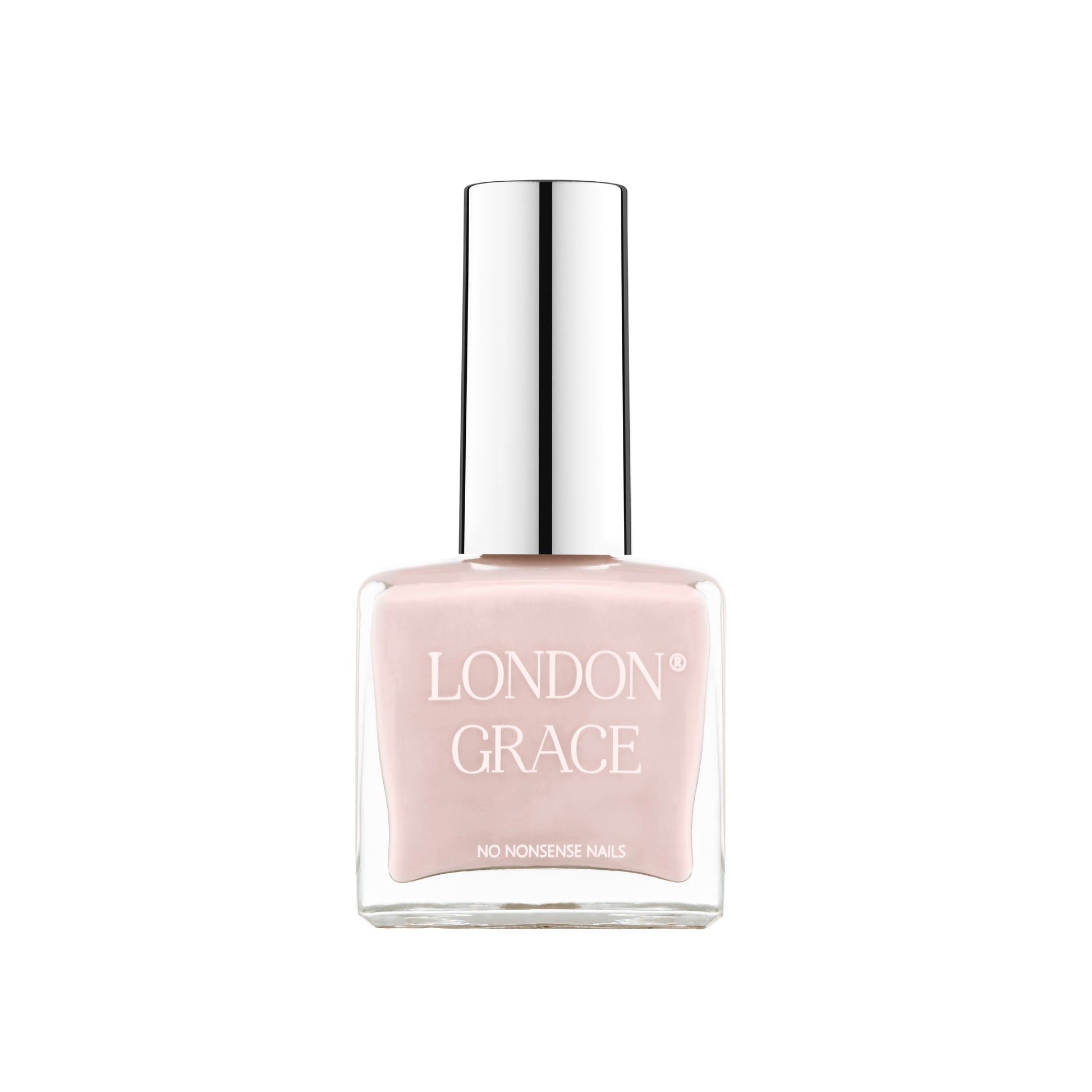 London Grace Mabel Nail Polish – pinkish nude with a smooth, long-lasting finish. Vegan and cruelty-free formula.