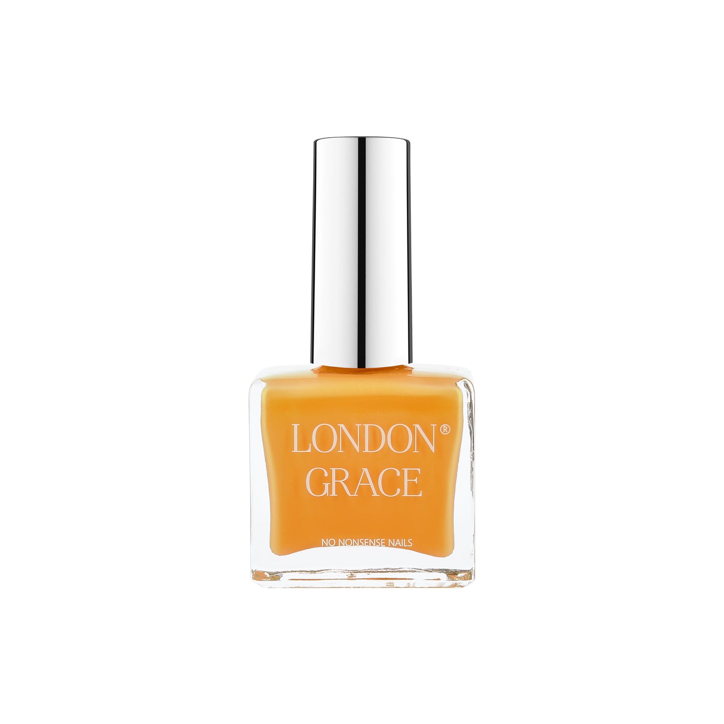 London Grace Rachael Nail Polish – warm, rich yellow shade perfect for every season. Vegan, cruelty-free, glossy, and long-wearing.