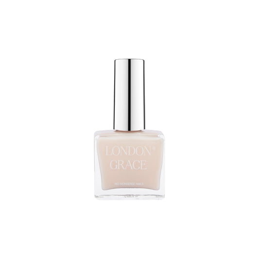 London Grace Ridge Filler Base Coat – smooths ridges and perfects nails. Enriched with Vitamin E and Moringa Oil. Vegan and cruelty-free.