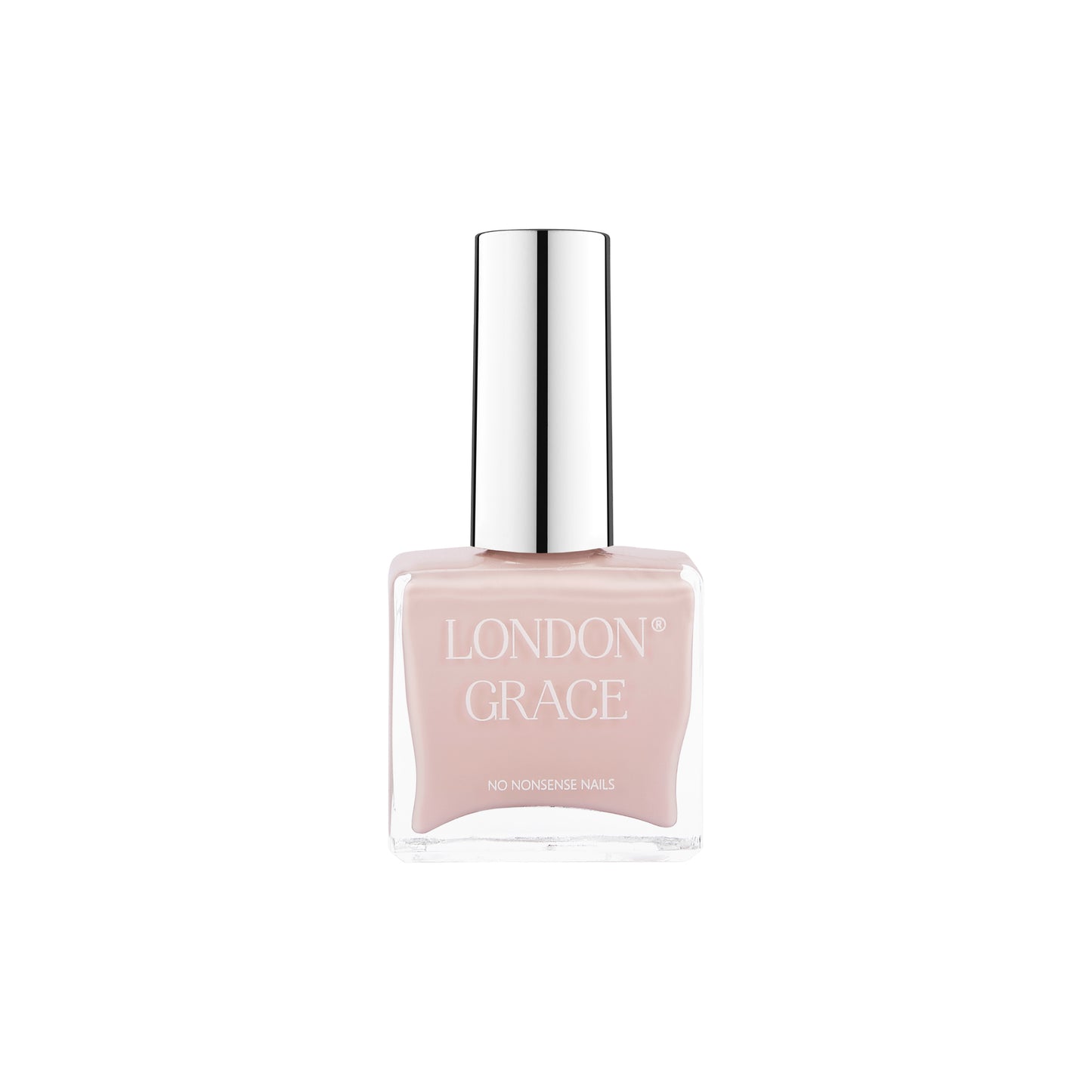 London Grace Rose Nail Polish – elegant soft pink with a subtle glow, perfect for a refined and delicate manicure. Vegan and eco-friendly.