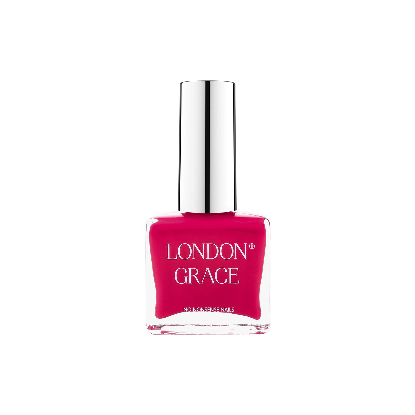 London Grace Samantha Nail Polish – bold hot pink color for a vibrant, mood-boosting manicure. Vegan, eco-friendly, and long-lasting.