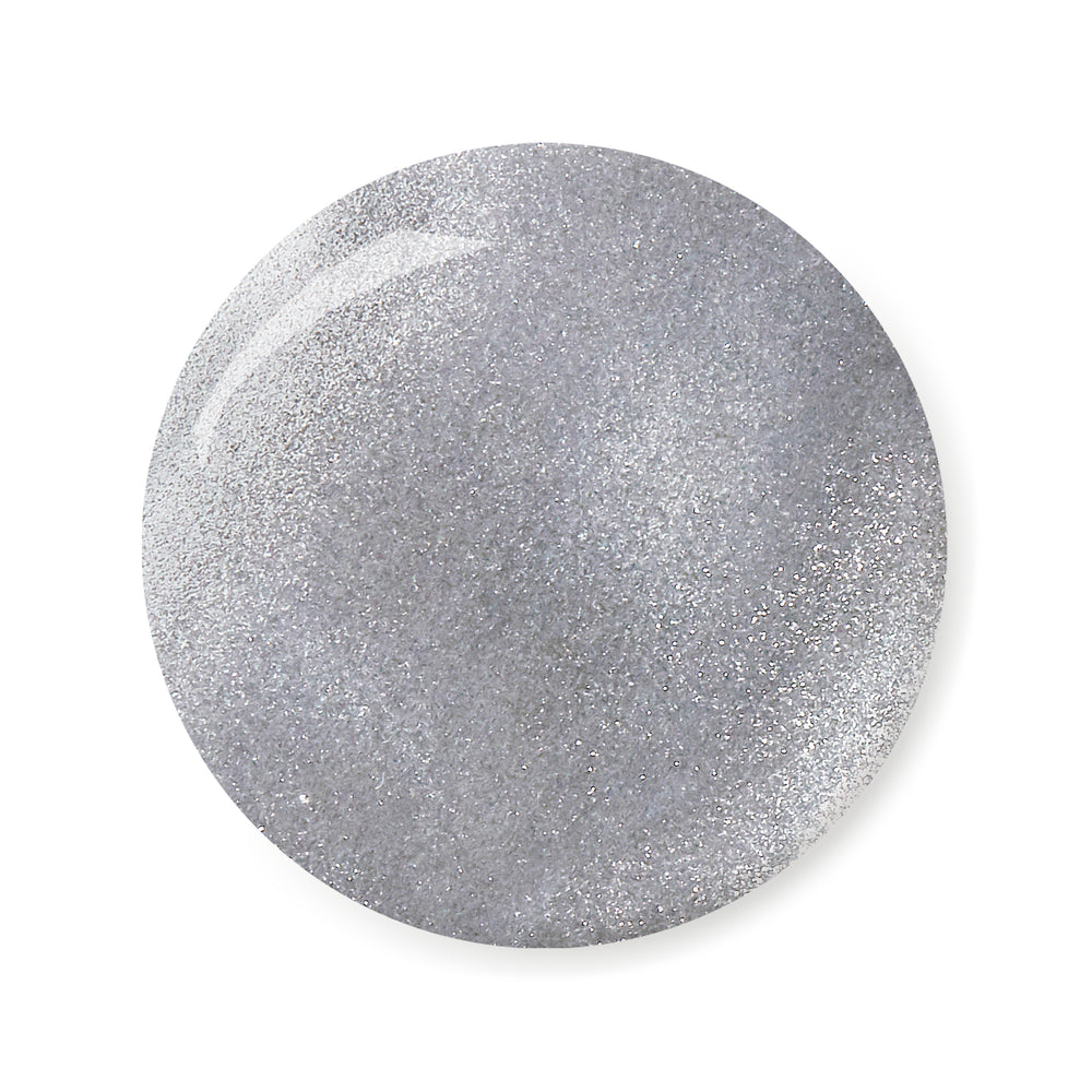 London Grace Tina Nail Polish – sparkling silver with glitter for a dazzling, long-lasting finish. Vegan and eco-friendly.
