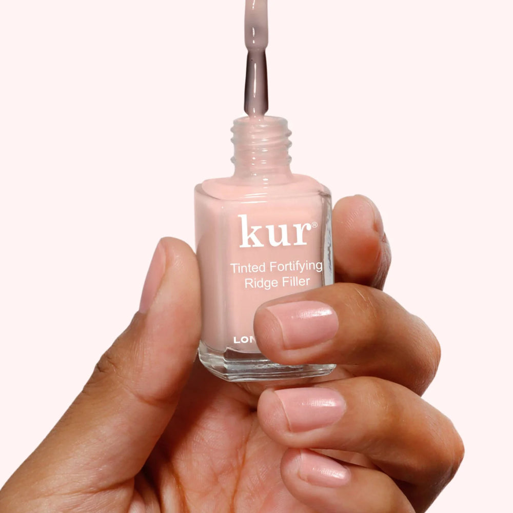 Londontown Tinted Fortifying Ridge Filler - Petal Pink, smoothing ridge filler with a soft pink tint.