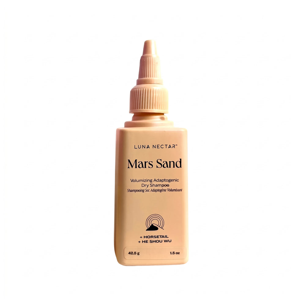 Luna Nectar Mars Sand dry shampoo bottle on a white background