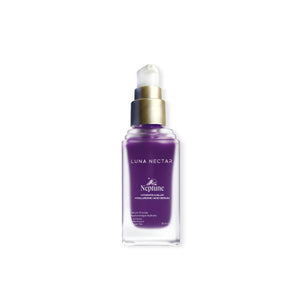 Neptune serum from Luna Nectar serum bottle on a white background