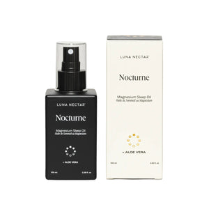  LUNA NECTAR Nocturne Magnesium Sleep Oil – topical magnesium spray with aloe and lavender.