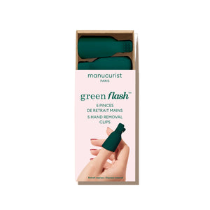 Manucurist green flash hand removal clips packaging on a white background