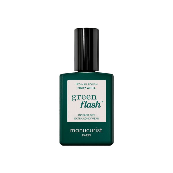 MANUCURIST Green Flash LED Nail Polish Milky White
