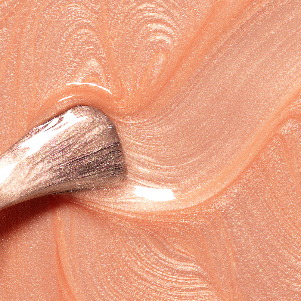 MANUCURIST Green Flash™ LED Nail Polish in Pamplemousse - Soft pearlescent orange shade, opaque coverage, eco-friendly gel polish