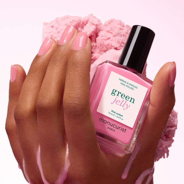 MANUCURIST Green Jelly Nail Polish Pink Sorbet