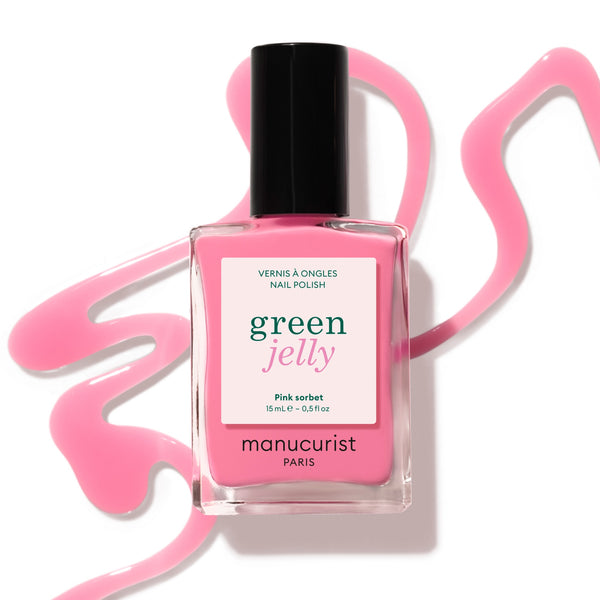 MANUCURIST Green Jelly Nail Polish Pink Sorbet