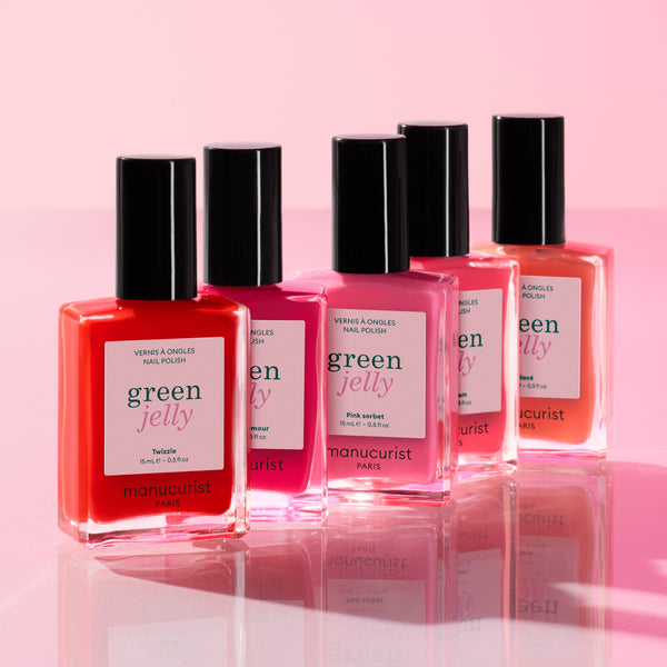 MANUCURIST Green Jelly Nail Polish Pink Sorbet