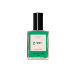 MANUCURIST Green Nail Polish in Brazil - eco-friendly, vibrant green nail color inspired by the lush landscapes of Brazil.