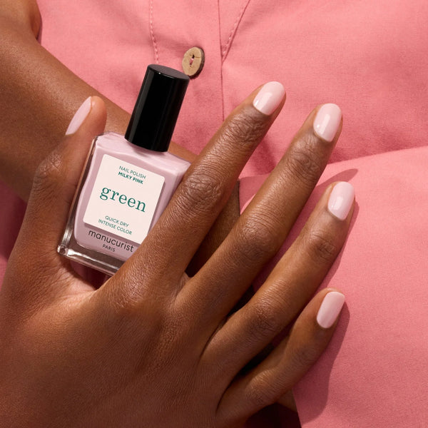 MANUCURIST Green Nail Polish Milky Pink