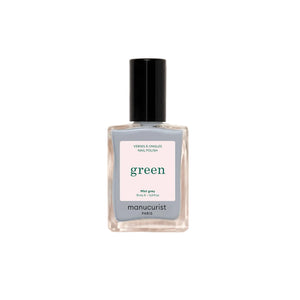 manucurist mist grey nail polish on white background