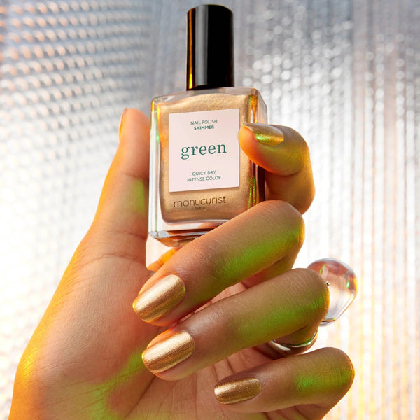 MANUCURIST Green Nail Polish Shimmer