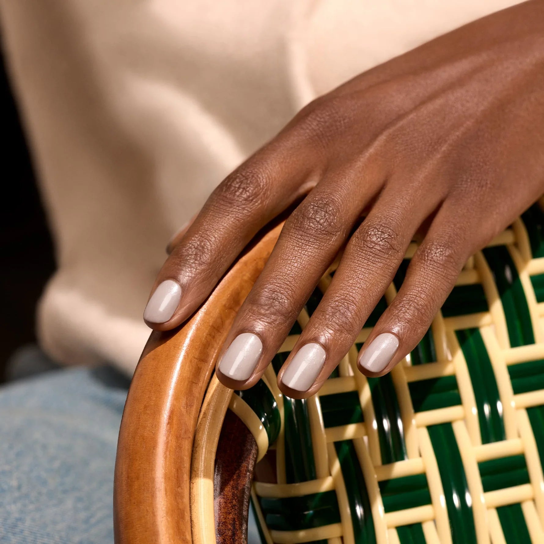 MANUCURIST Green Nail Polish Tweed