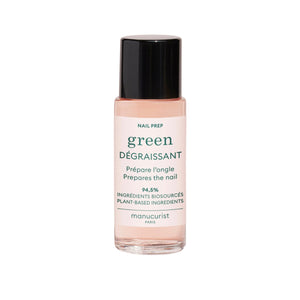 Manucurist Nail Prep Degreaser bottle, plant-based nail cleanser for longer-lasting polish wear.