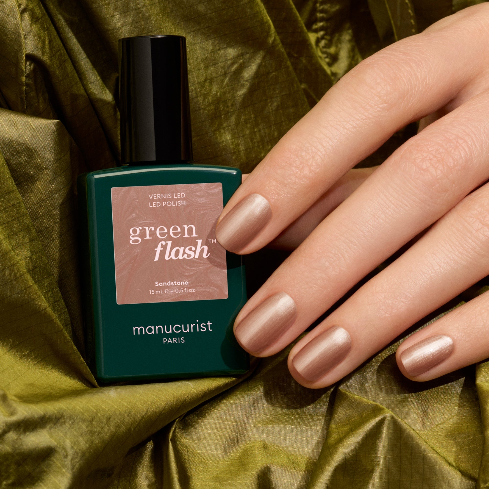 Manucurist Sandstone Green Flash Gel Polish