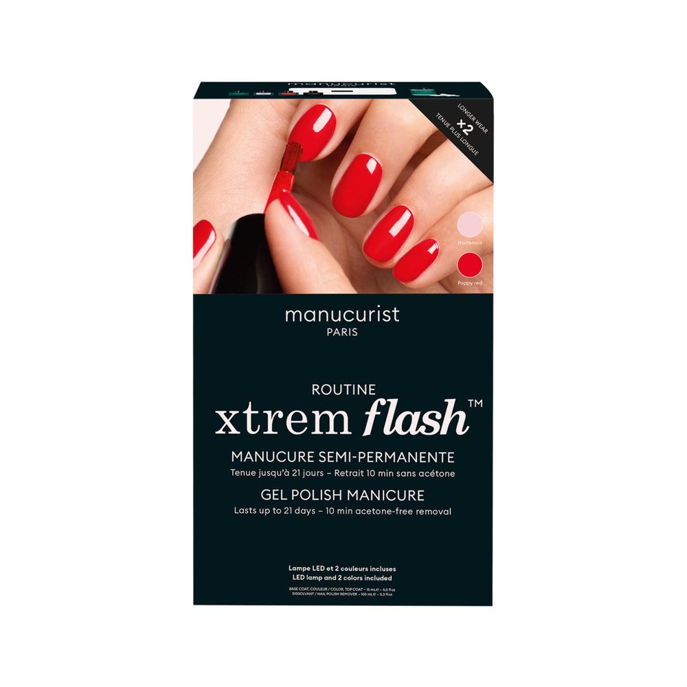 MANUCURIST Xtrem Flas Routine Kit - Hortencia & Poppy Red