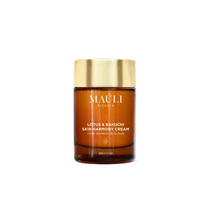 Jar of Mauli Rituals Lotus & Bakuchi Skin Harmony Cream on a white background