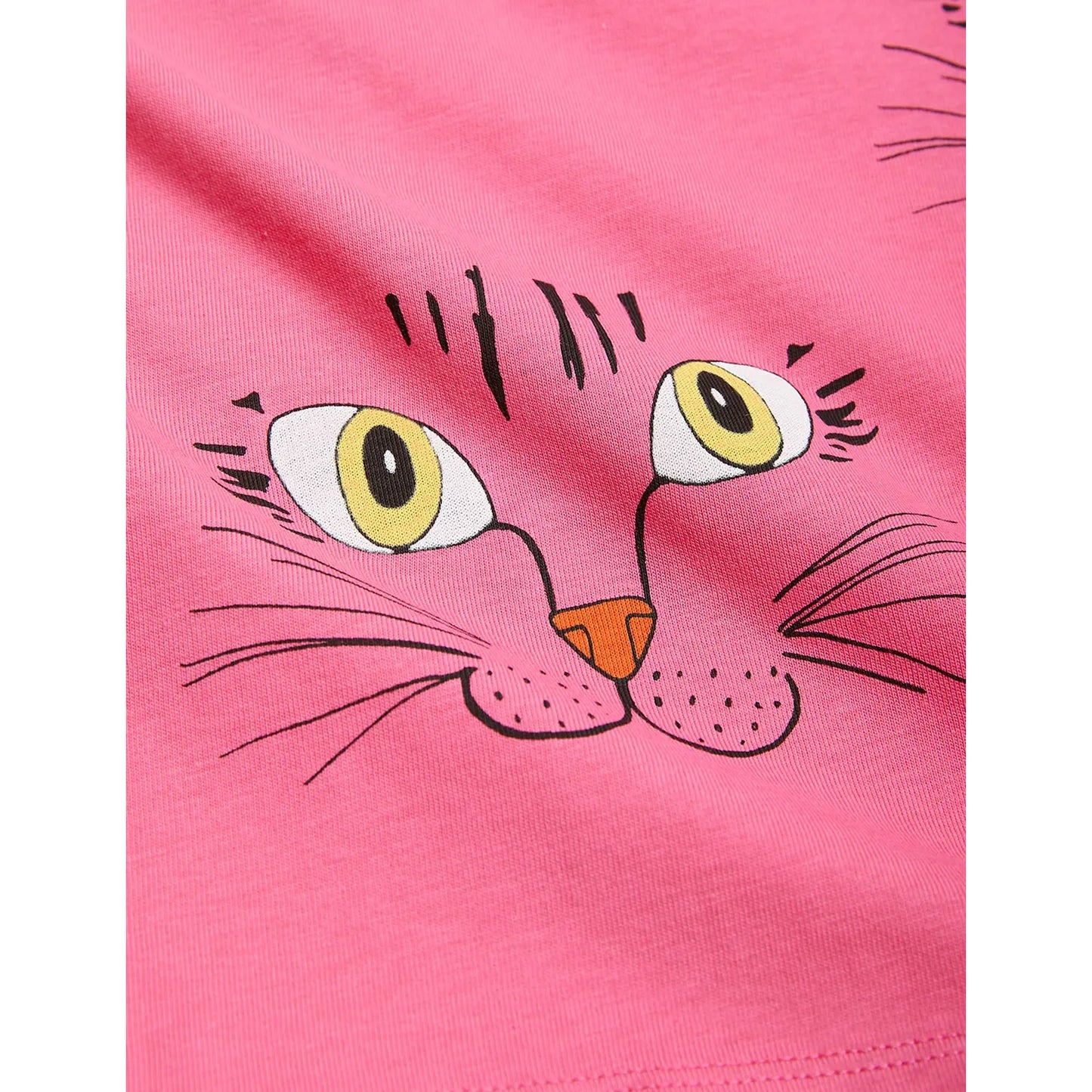 MINI RODINI Cat Face T-Shirt ALWAYS SHOW