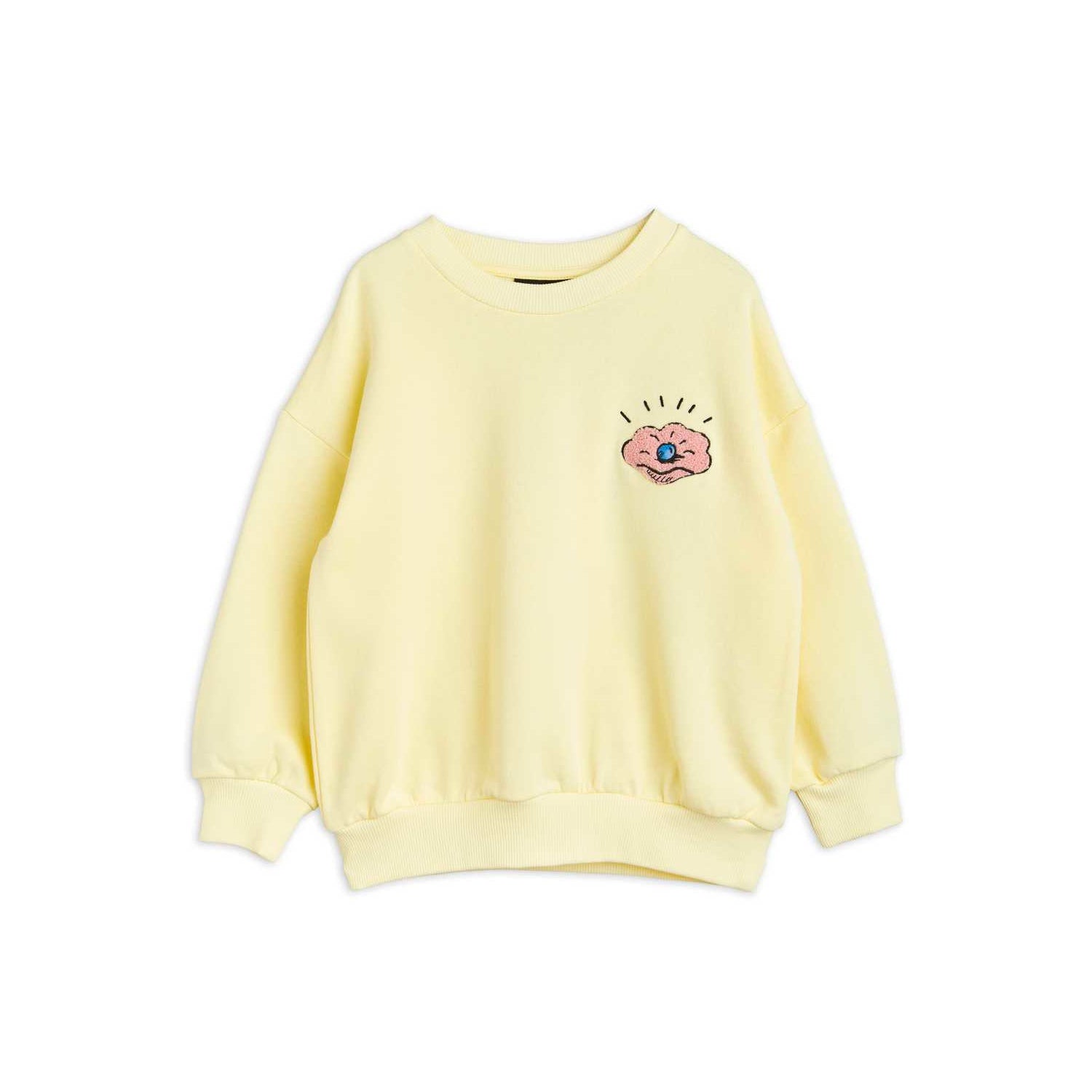MINI RODINI Seashell Embroidered Sweatshirt Yellow ALWAYS SHOW