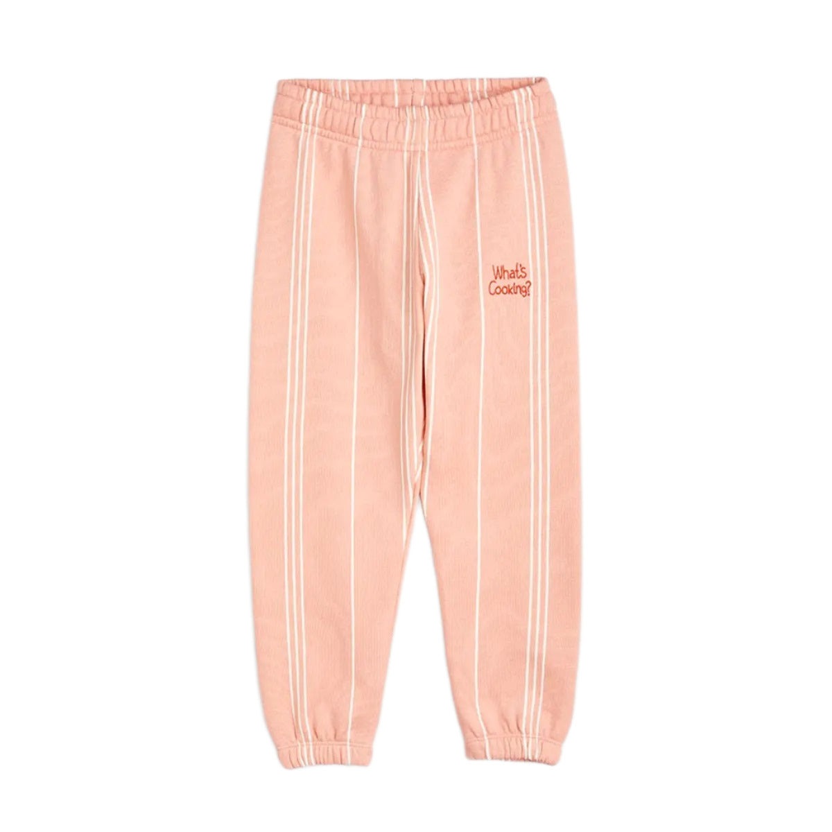 MINI RODINI What´s Cooking Embroidered Sweatpants Pink ALWAYS SHOW