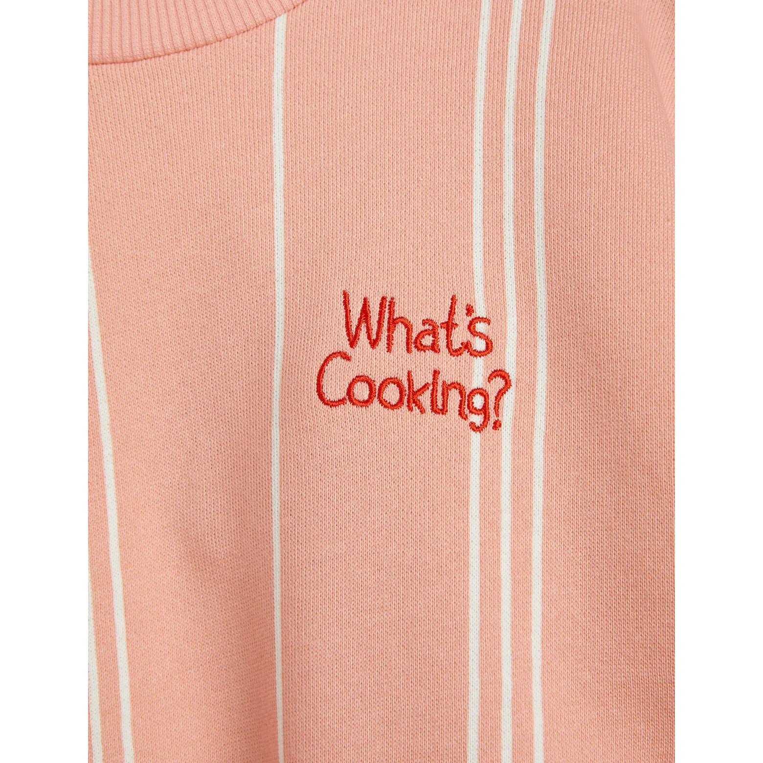 MINI RODINI What´s Cooking Embroidered Sweatshirt Pink ALWAYS SHOW