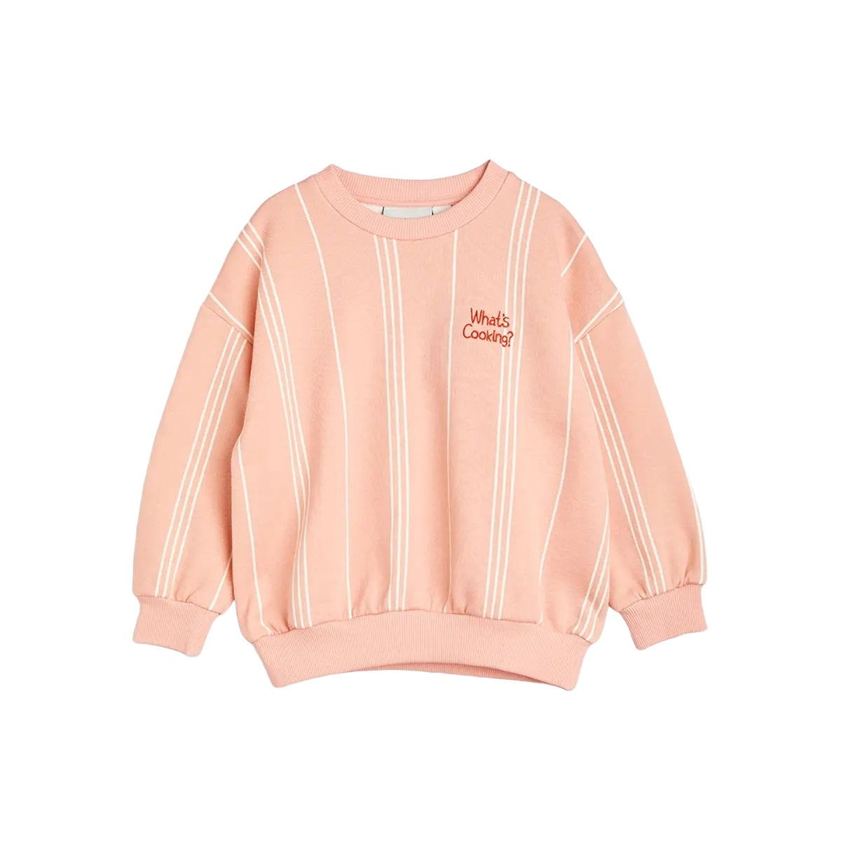 MINI RODINI What´s Cooking Embroidered Sweatshirt Pink ALWAYS SHOW