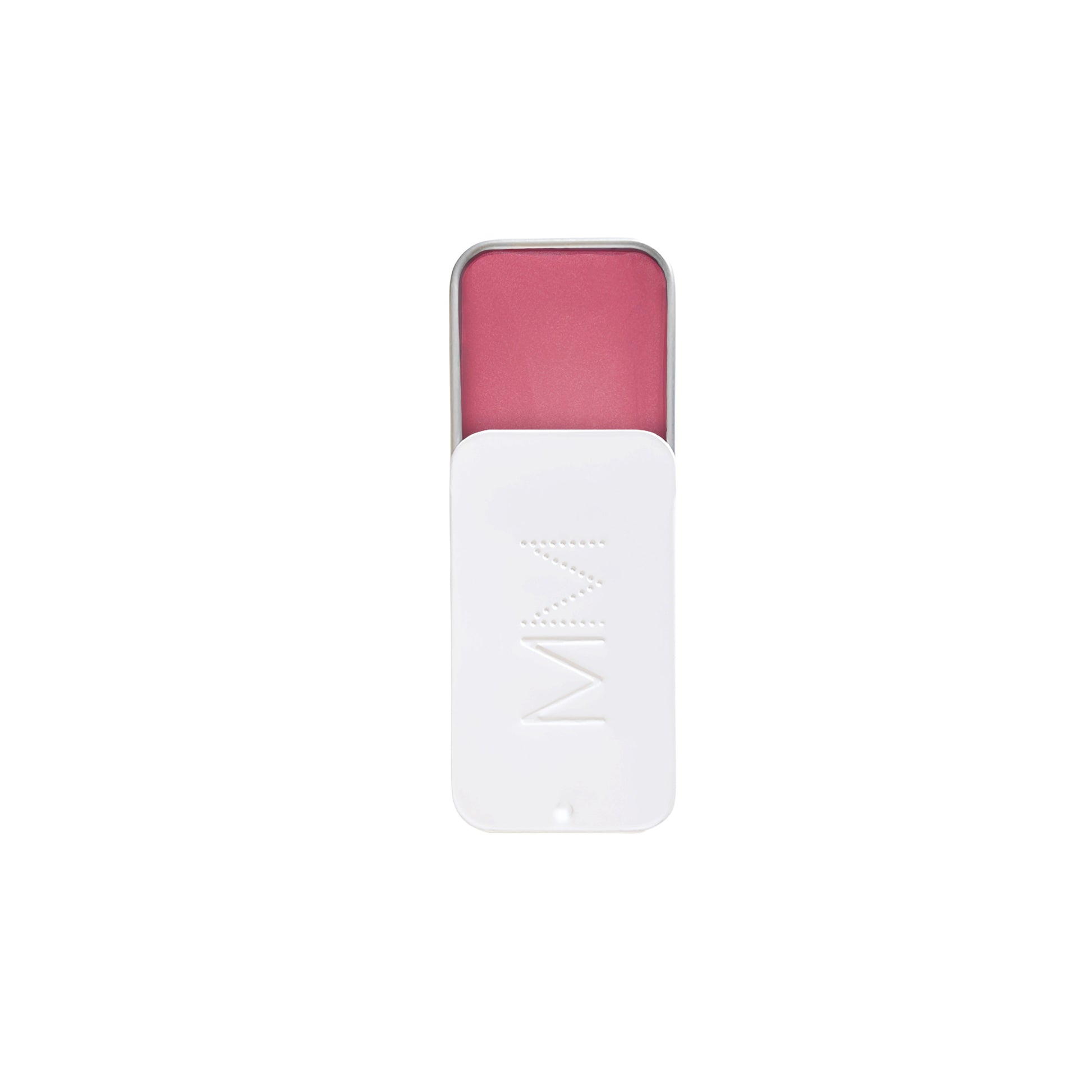 MO MI Beauty Liliiflora Blush Balm in soft pink, delivering a dewy, neutral pink glow with a sheer, buildable formula. Infused with flower essences of pink magnolia, peony, and camellia. Fragrance-free, clean, plant-based, and plastic-free.