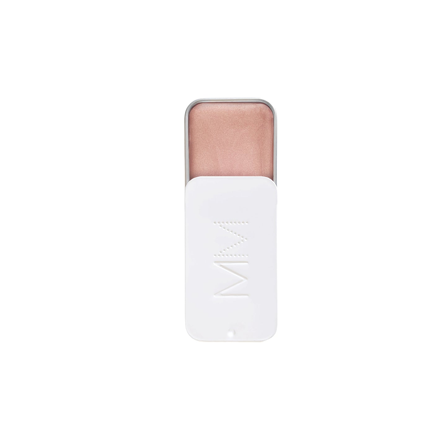 MO MI BEAUTY Moonstone Highlighter for a natural glow with flower essences of magnolia, peony, and camellia, plant-based and fragrance-free, cruelty-free, biodegradable formula.