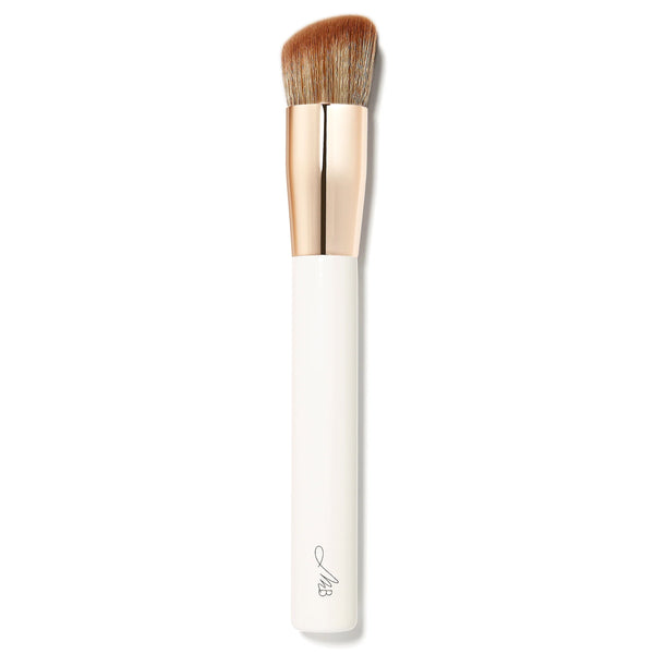 Monika Blunder Beauty Call Your Buff Angled Brush, synthetic angled brush for smooth, streak-free base and blush application