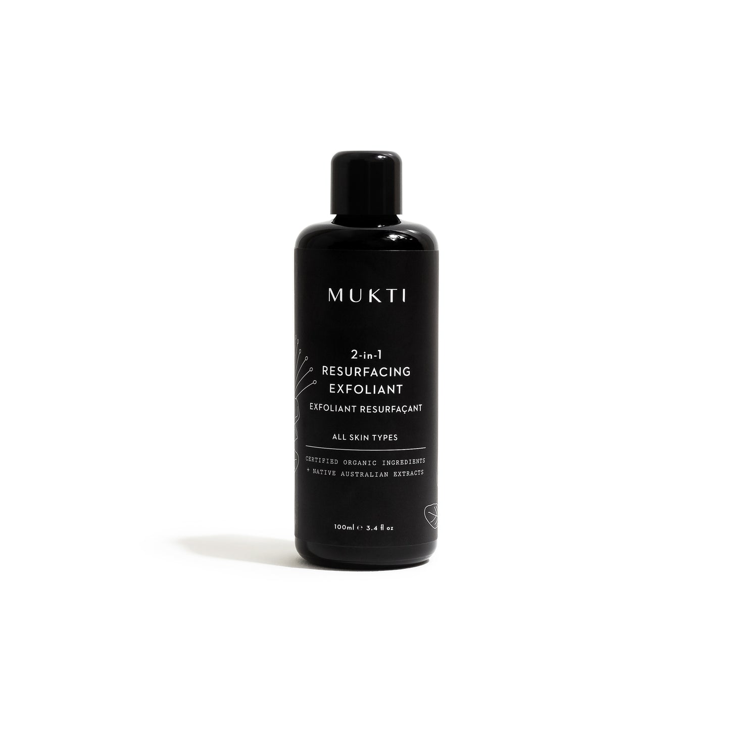 MUKTI 2-in-1 Resurfacing Exfoliant