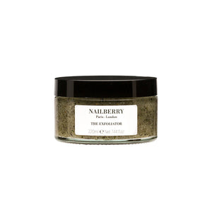Nailberry The Exfoliator – 100% natural body, foot, and hand scrub with organic brown sugar, peppermint leaves, and eucalyptus essential oils.