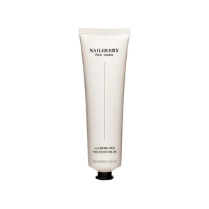 Nailberry Foot Cream – hydrating and nourishing formula with hyaluronic acid, shea butter, and eucalyptus essential oils.
