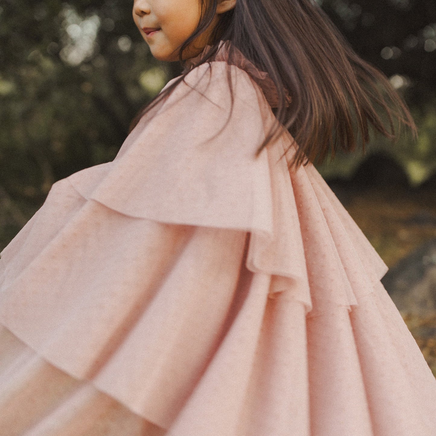 NORALEE Tulle Cape Dusty Rose